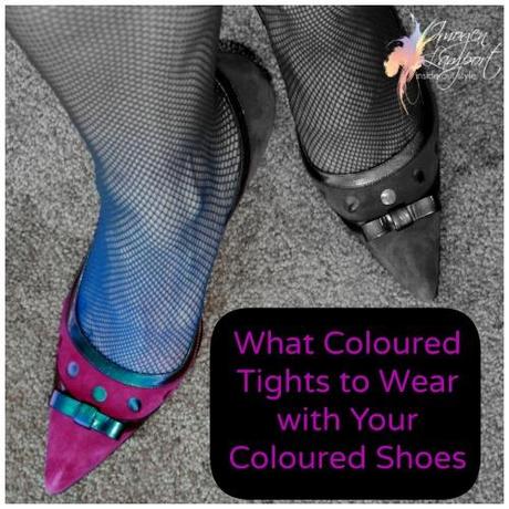 coloured shoes what color tights