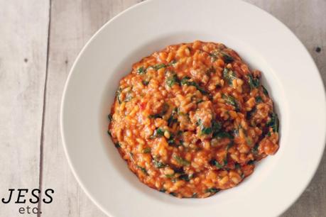 Tomato + Sausage Risotto