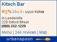 Kitsch Bar on Urbanspoon