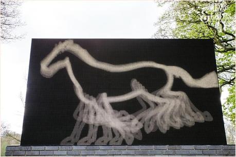 Running horse sculpture at Yorkshire Sculpture Park