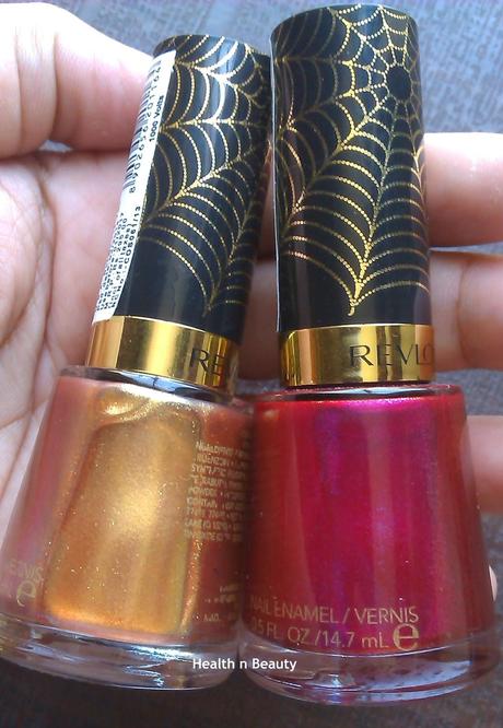 Revlon Amazing Spiderman Electric Chrome Collection Nail Paints (1000 Volts & Gwen's Crush)