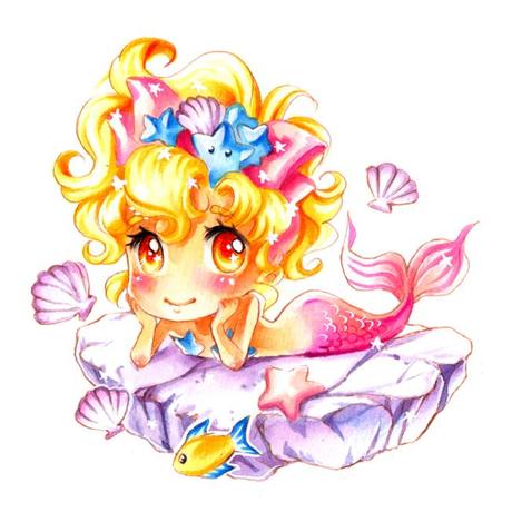 Cute mermaid illustration collected by The Friday Rejoicer