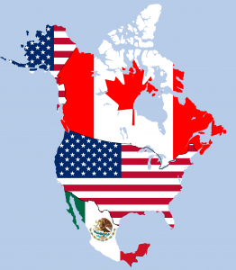 NAFTA map