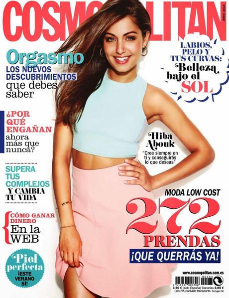Hiba Abouk For Cosmopolitan Magazine, Spain, June 2014
