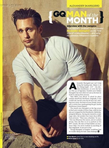 Alexander Skarsgård is Man Of the Month for GQ Magazine