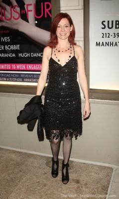 Carrie Preston attends the “Venus in Fur” Broadway opening night