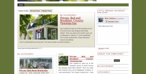 little Indiana Homepage August 2009...Before There Were Fans