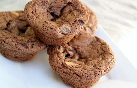 Food: Reese’s Peanut Butter Cup Brownie Muffins.