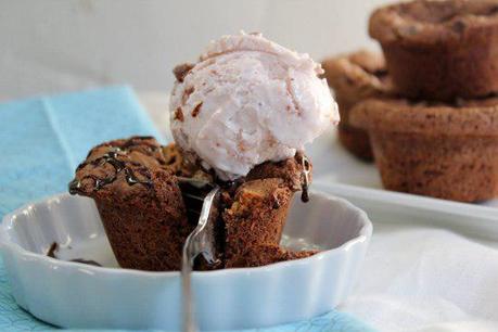 Food: Reese’s Peanut Butter Cup Brownie Muffins.