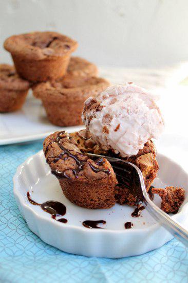Food: Reese’s Peanut Butter Cup Brownie Muffins.