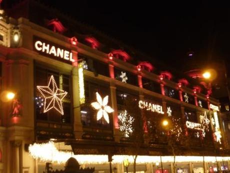 Chanel and Karl Lagerfeld have taken over Printemps Department store for Christmas 2011.