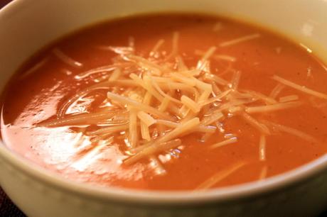 Butternut Squash Soup with Thyme and Parmesan