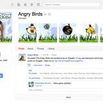Angry Birds Google+ Page