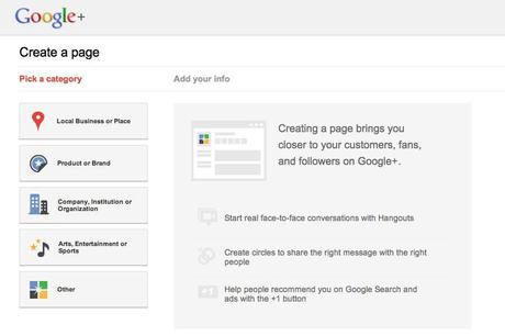 Google+ Launches Pages