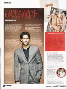 True Blood featured in January 2012 SFX Magazine