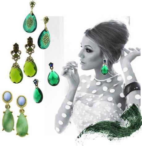 Emerald EarringsFab Find Friday: Tory Burch at the CFDA