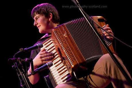 Photo - Andrew Waite, the accordionist from Tyde