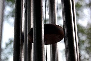 Wind chime close-up