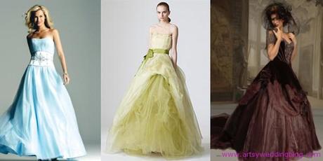 The Rising Popularity of Colored Bridal Gowns