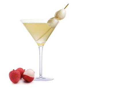 Cocktail lychee martini