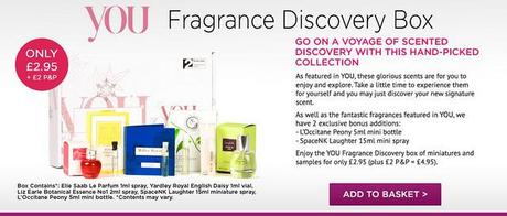 £4.95 Latest In Beauty 'You' Fragrance Discovery Box!