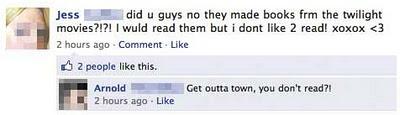 Funny Facebook status messages (spelling FAIL).  This is funny stuff.