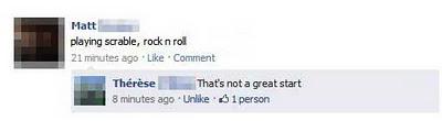 Funny Facebook status messages (spelling FAIL).  This is funny stuff.