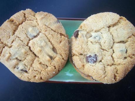 Peanut butter choc chip cookies