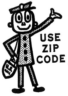 Mr. ZIP promoted the use of ZIP codes for the ...