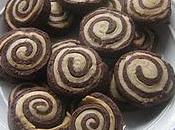 Chocolate Vanilla Pinwheel Biscuits