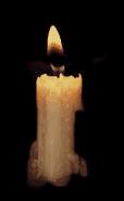 autumn animated lighted candle graphic