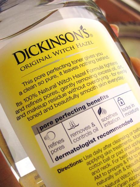 Dickinson’s Witch Hazel Pore Perfecting Toner – Gently and Naturally Effective