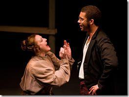 Devorah Richards and Bryson Engelen in Polarity Ensemble Theatre’s “Peer Gynt”. Photo by John W. Sisson, Jr.