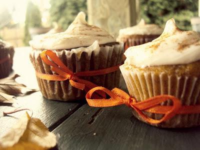 Cream Cheese Filled Pumpkin Cupcakes