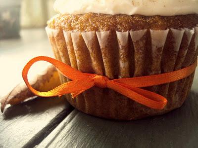 Cream Cheese Filled Pumpkin Cupcakes