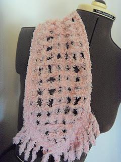 Blooming Chenille Bias Strip  Scarf