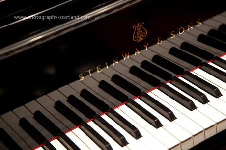 Photo - keyboard of a Steinway piano. photo taken in the Usher Hall, Edinburgh, Scotland