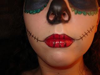 First Draft of my Sugar Skull look