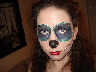 First Draft of my Sugar Skull look