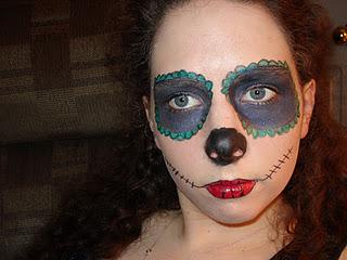 First Draft of my Sugar Skull look