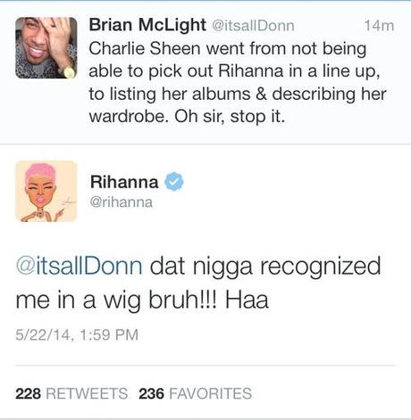 Charlie Sheen Tries It With Rihanna