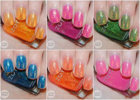 Zoya Bubbly Collection - Swatches & Review