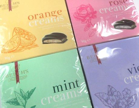 Beech's Chocolate Creams Range - Orange, Rose, Mint & Violet