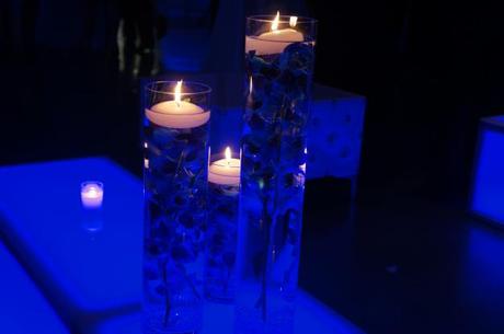 Blue candles