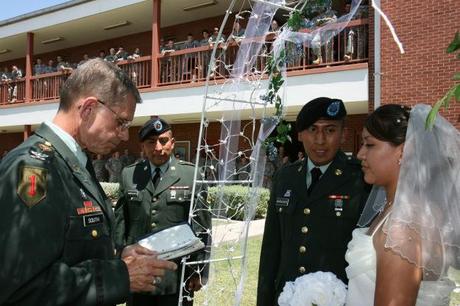 Getting married by a member of the army