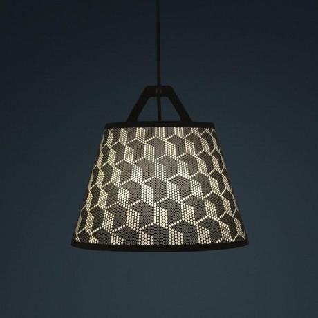laser stitched lampshade 6