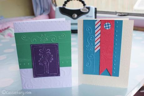 A new DIY craft for me – cardmaking & embossing