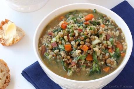 Lentil & Brown Rice Soup