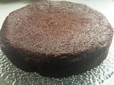 downsized gluten free chocolate olive oil cake adapted from nigella recipe birthday with fudge icing