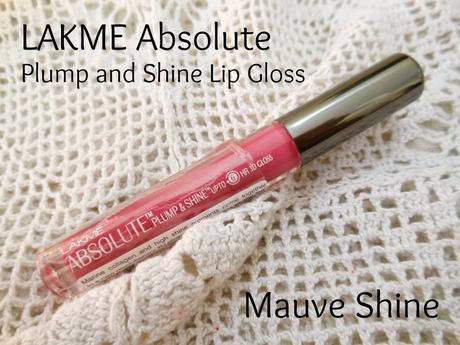Lakme Absolute Plump and Shine Lip-gloss Mauve Shine : Review, Swatch, LOTD